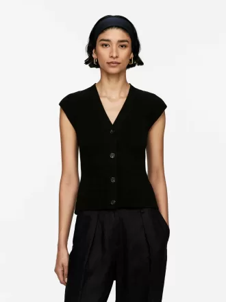 Gestricktes ärmelloses Top