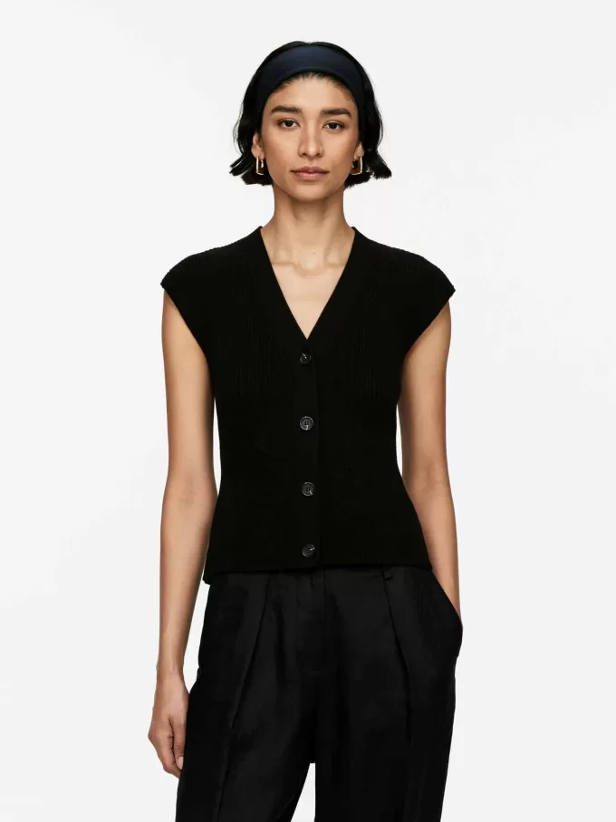 Gestricktes ärmelloses Top