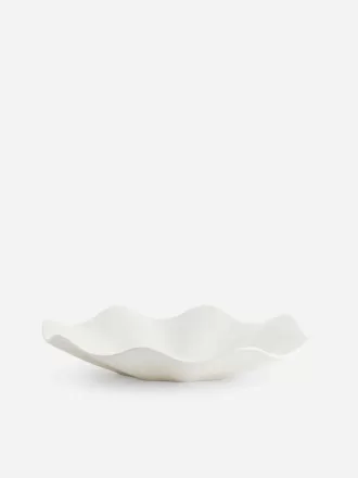 Gewellte Steinzeugschale