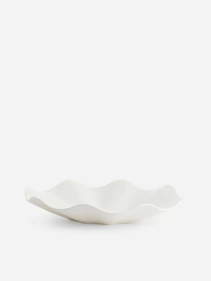 Gewellte Steinzeugschale