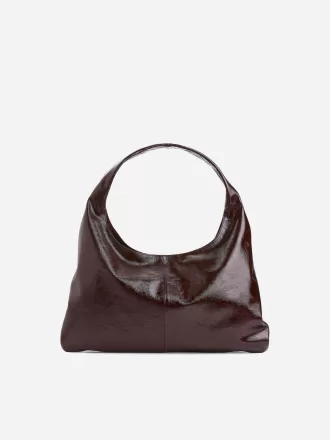 Glänzende Ledertasche Glänzende Ledertasche