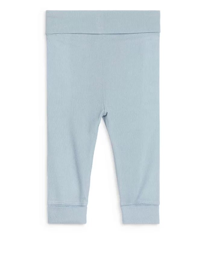 Glatte Ripp-Leggings für Neugeborene Glatte Ripp-Leggings für Neugeborene