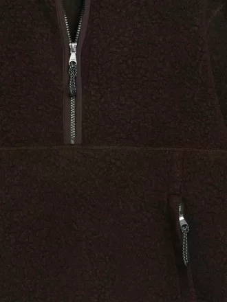 Halber Reißverschluss aus Wollmischung