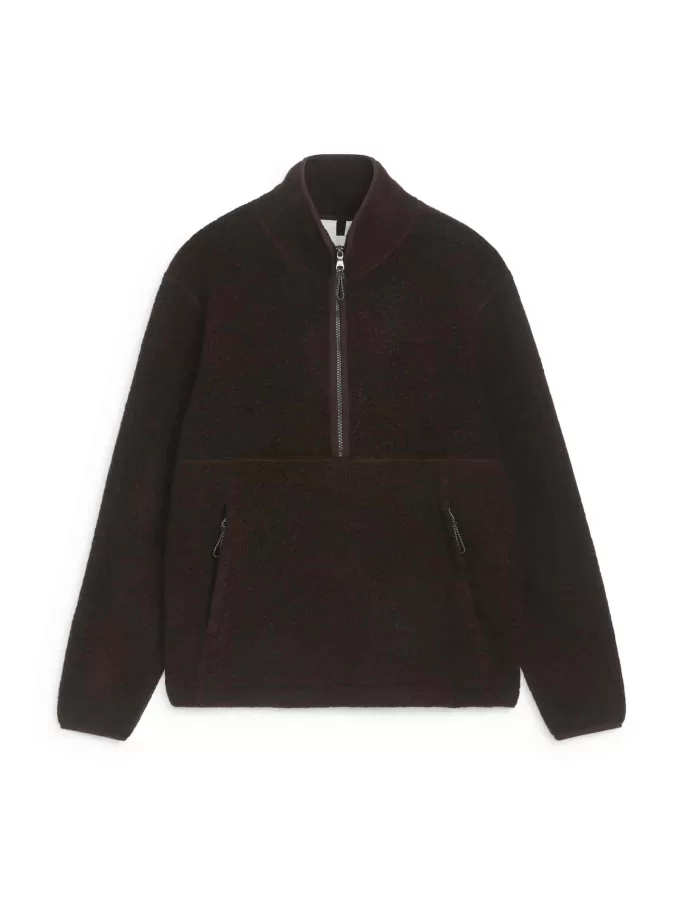 Halber Reißverschluss aus Wollmischung Halber Reißverschluss aus Wollmischung