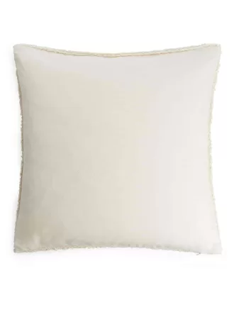 Handgewebter Kissenbezug aus Wolle