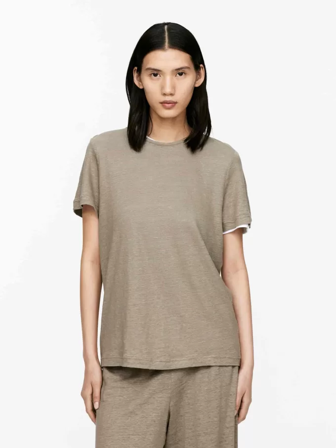 Hemd aus Leinenjersey Hemd aus Leinenjersey