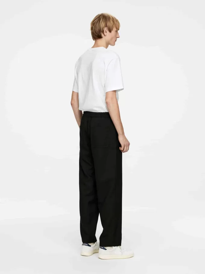 Hopsack-Hose mit Kordelzug