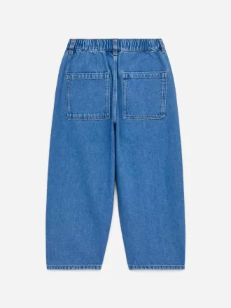 Hose aus gewaschenem Denim