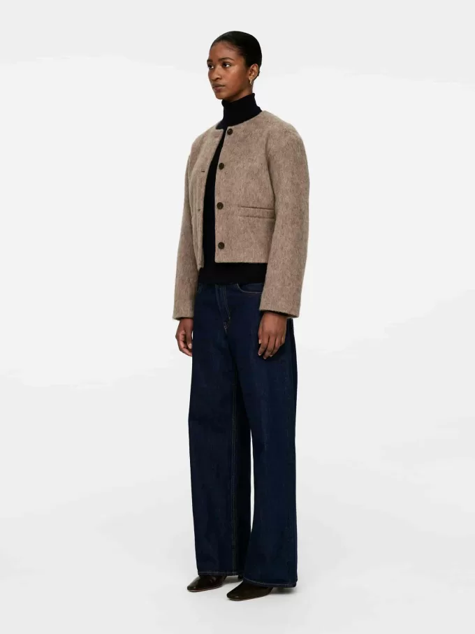 Jacke aus gebürsteter Wollmischung Jacke aus gebürsteter Wollmischung