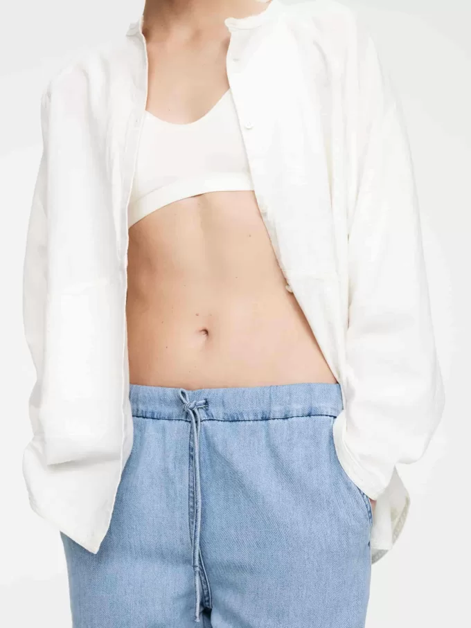 Jeanshose mit Kordelzug