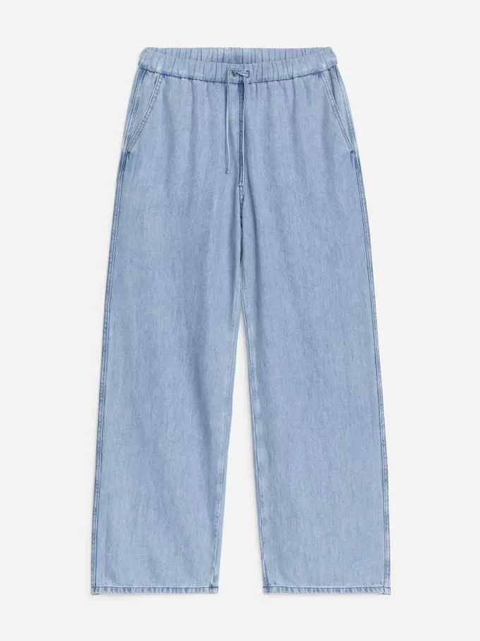 Jeanshose mit Kordelzug