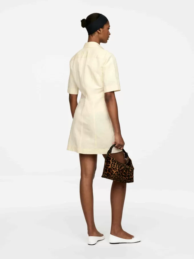 Kleid aus Leinen-Baumwolle