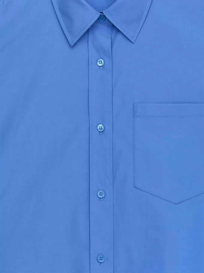 Kurz geschnittenes Baumwollhemd