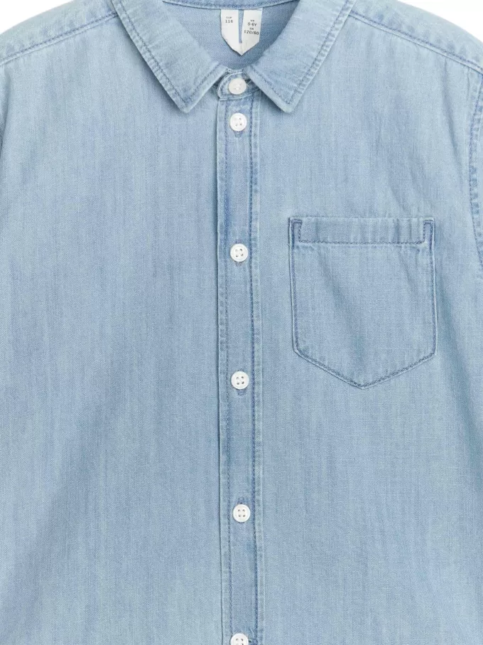 Kurzärmliges Jeanshemd Kurzärmliges Jeanshemd