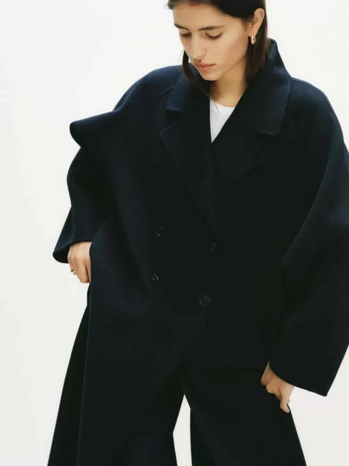 Übergroßer Mantel aus Wollmischung