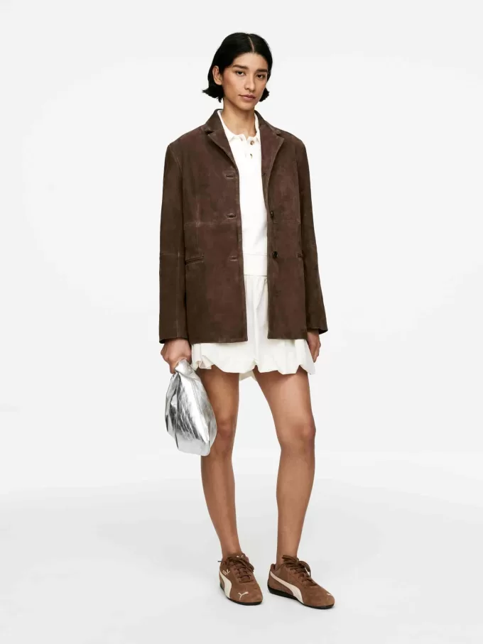 Lässiger Wildlederblazer