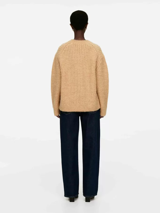 Lässiger Woll-Alpaka-Pullover