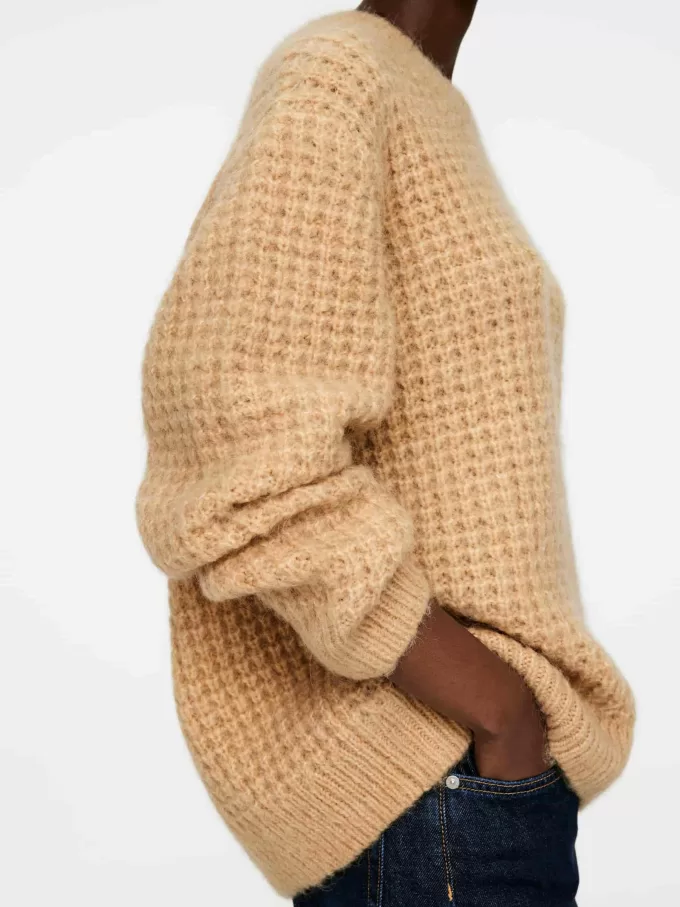 Lässiger Woll-Alpaka-Pullover