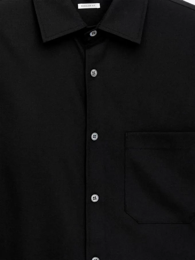 Lässiges Hemd aus Wollmischung Lässiges Hemd aus Wollmischung