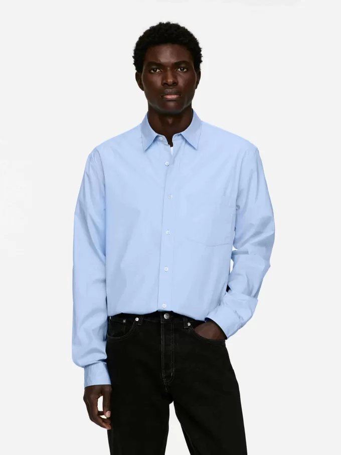 Lässiges Popeline-Hemd