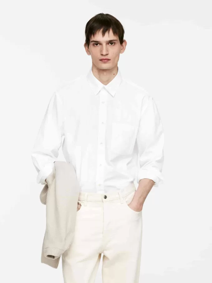 Lässiges Popeline-Hemd