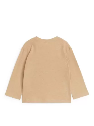 Langärmliges T-Shirt aus Leinenmischung