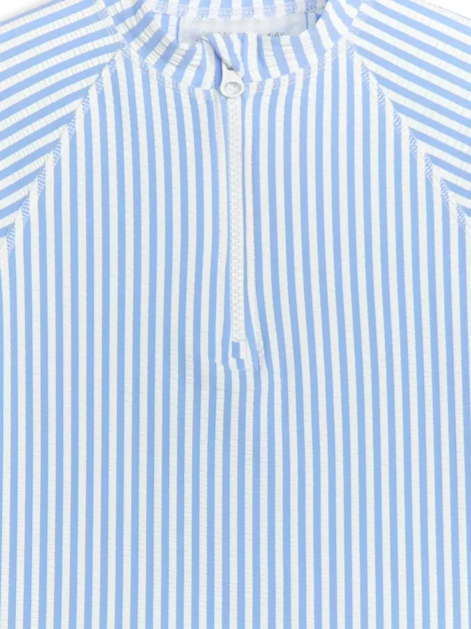 Langärmliges UV-Seersucker-Oberteil Langärmliges UV-Seersucker-Oberteil