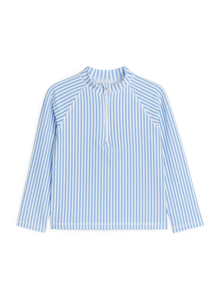 Langärmliges UV-Seersucker-Oberteil Langärmliges UV-Seersucker-Oberteil