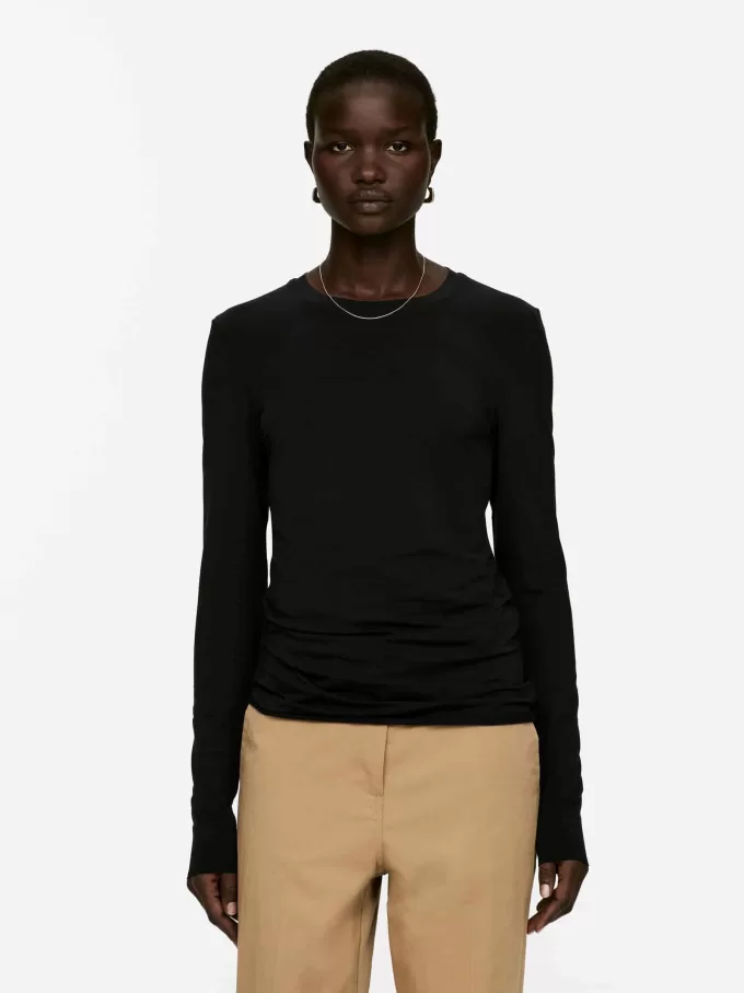 Langarm aus Lyocell-Mischung Langarm aus Lyocell-Mischung