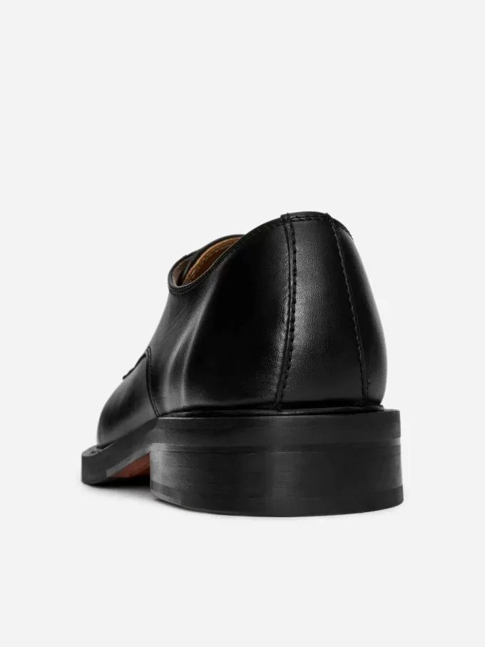 Leder-Derby-Schuhe Leder-Derby-Schuhe