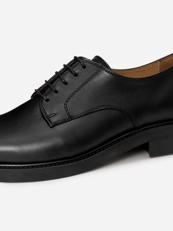 Leder-Derby-Schuhe Leder-Derby-Schuhe