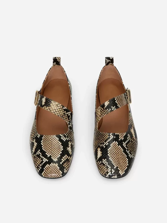 Leder-Mary-Jane-Flats Leder-Mary-Jane-Flats