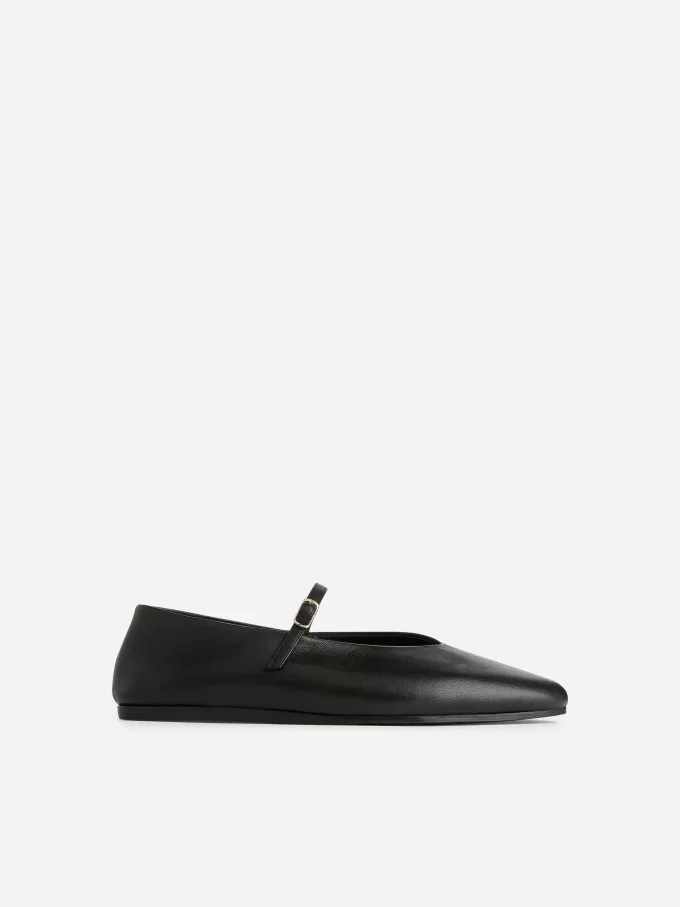 Leder-Mary-Jane-Flats Leder-Mary-Jane-Flats