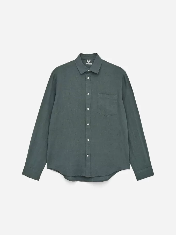 Leinenhemd mit normaler Passform