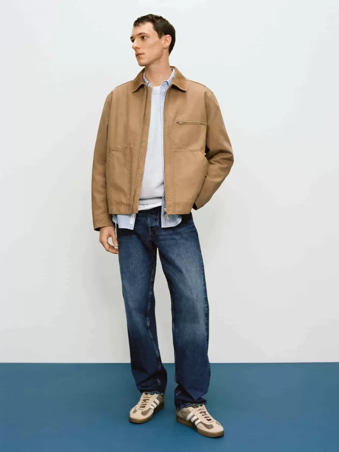 Baumwoll-Canvas-Jacke Baumwoll-Canvas-Jacke