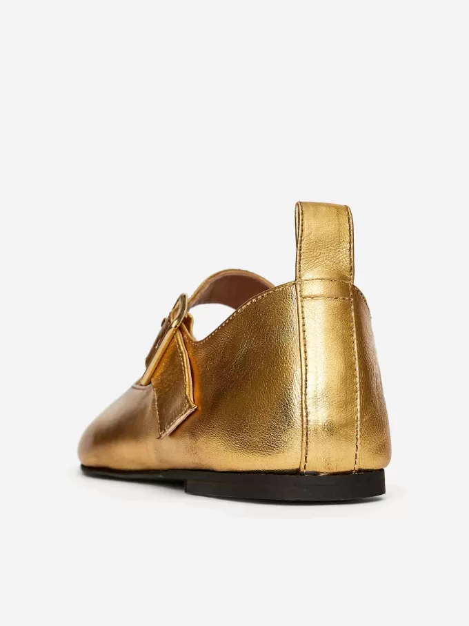 Metallic-Mary-Jane-Flats