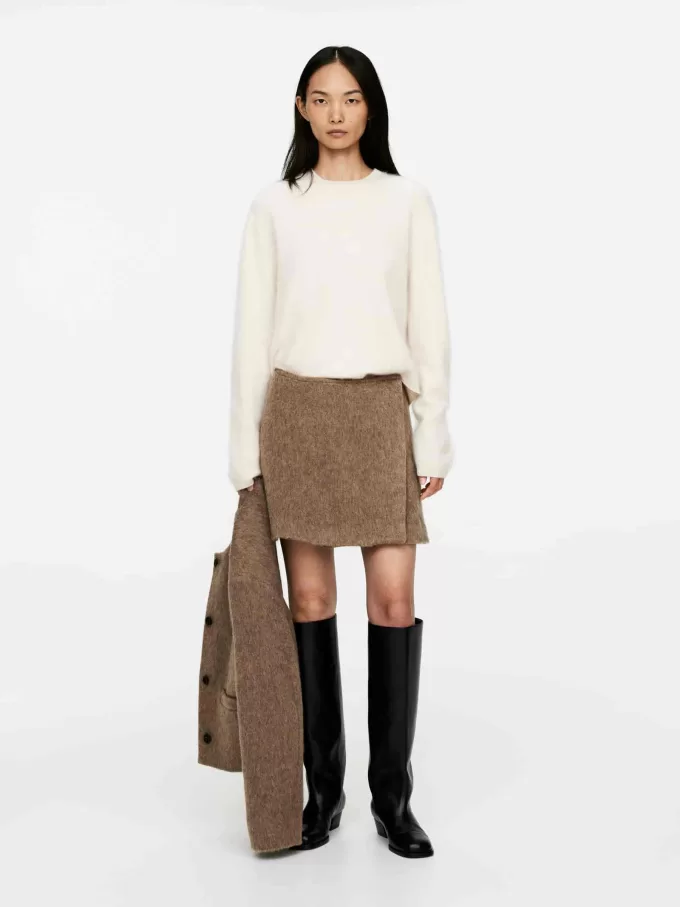 Minirock aus Wollmischung