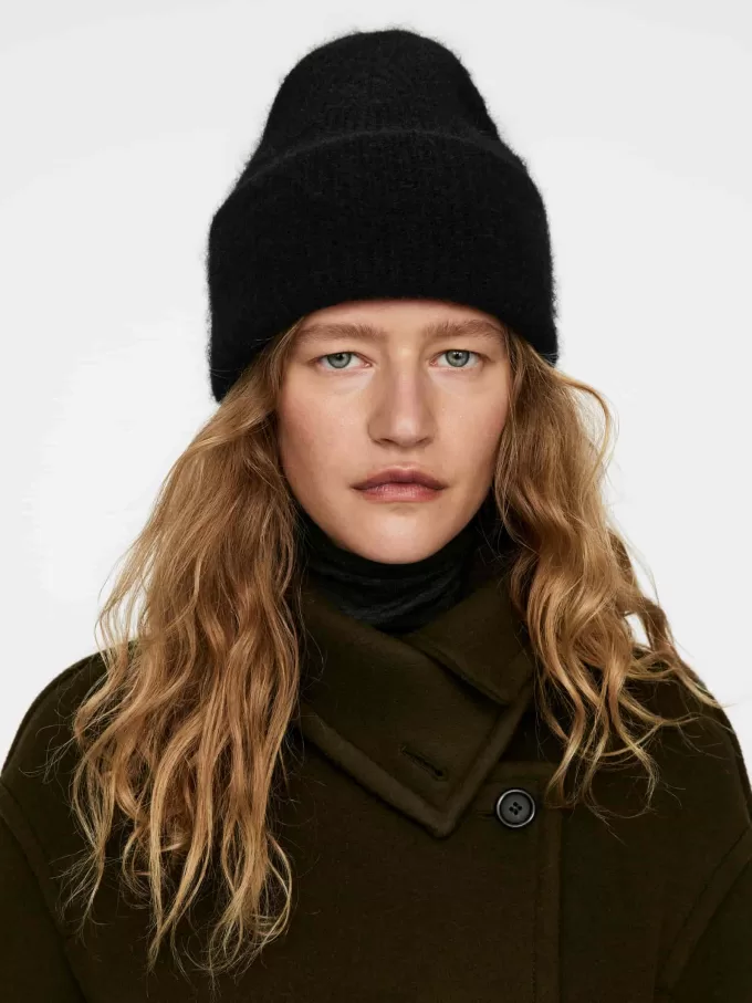 Mütze aus Alpaka-Merino-Mischung