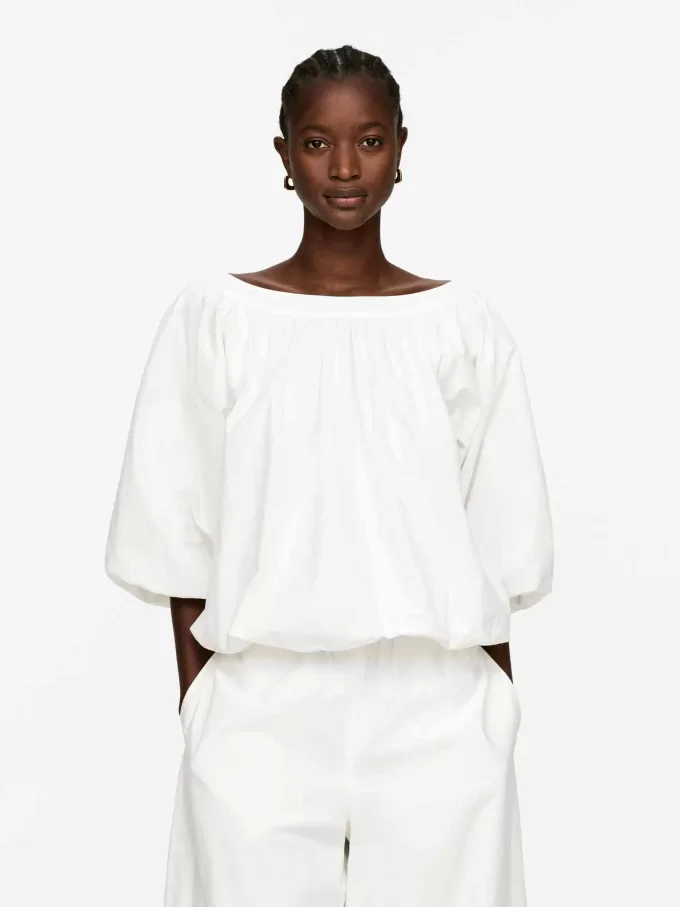 Oberteil mit Ballonsaum