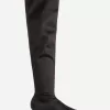 Overknee-Stiefel aus Satin Overknee-Stiefel aus Satin