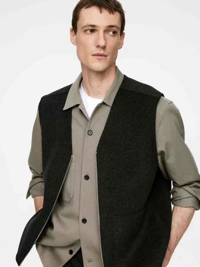 Overshirt aus Baumwolltwill