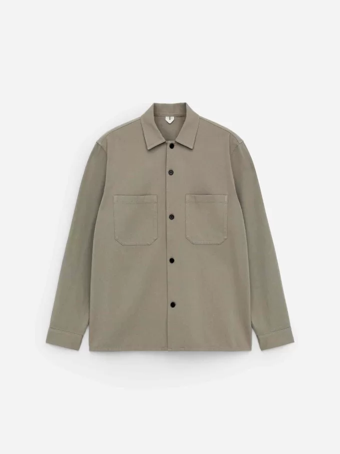 Overshirt aus Baumwolltwill