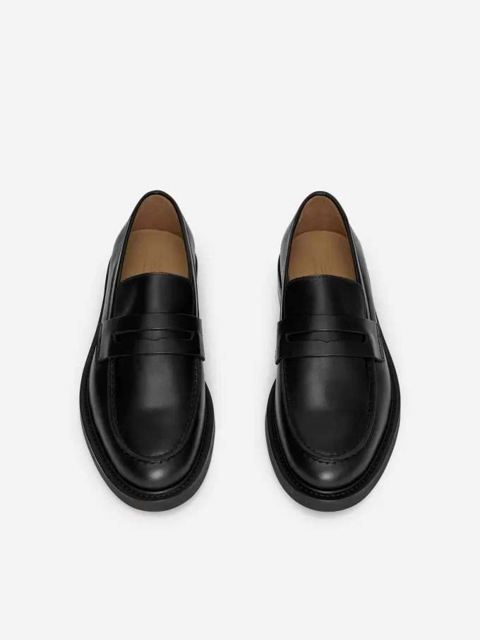 Penny-Loafer aus Leder