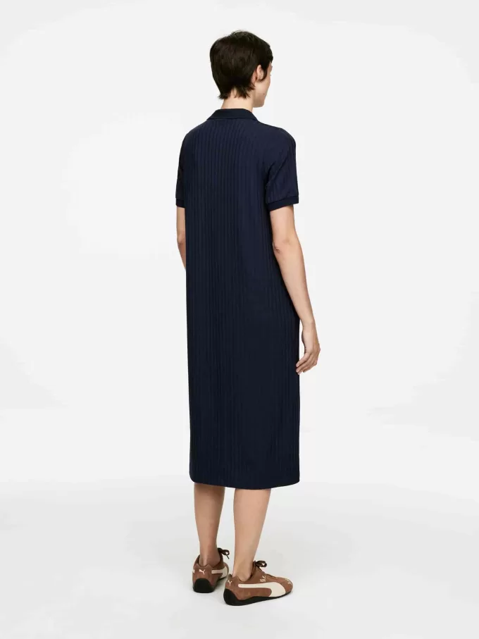 Polokleid aus Rippstrick Polokleid aus Rippstrick