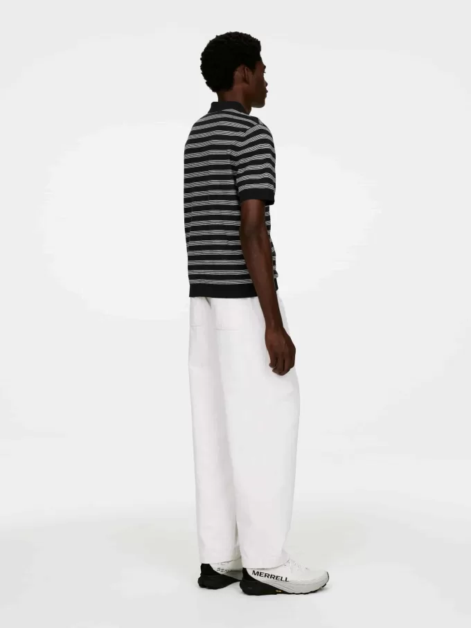 Poloshirt aus Baumwollleinen