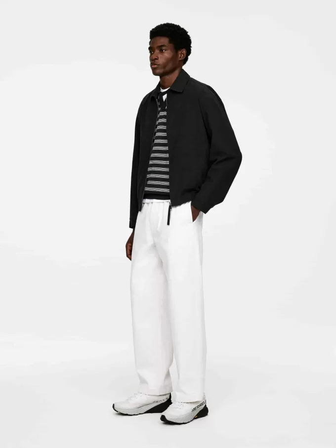 Poloshirt aus Baumwollleinen