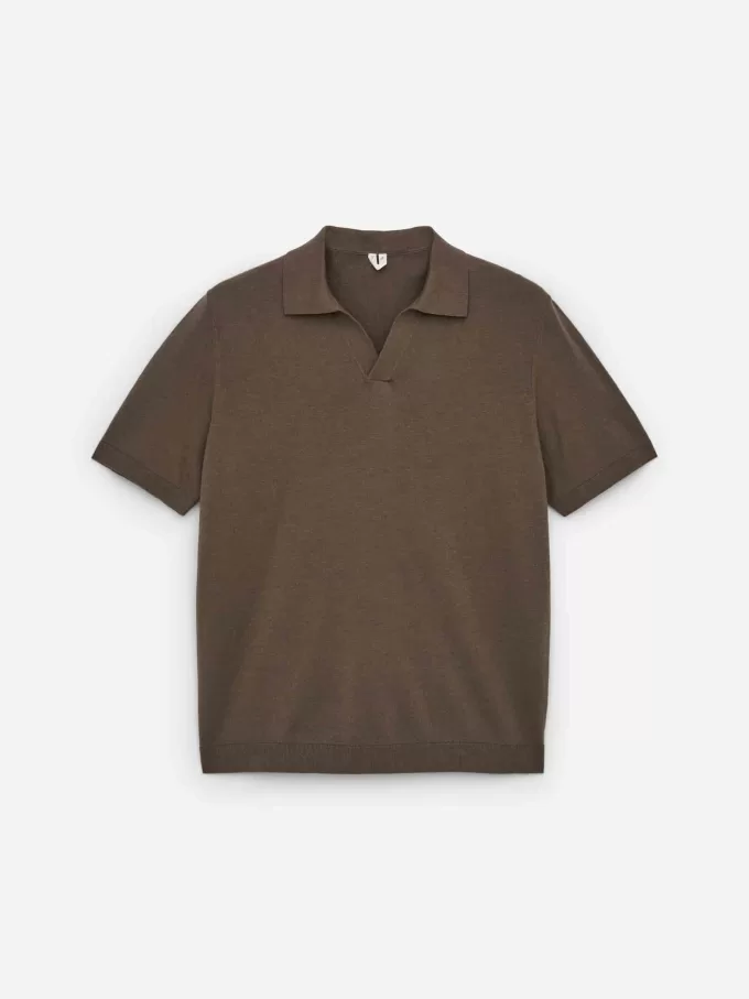 Poloshirt aus Baumwollleinen Poloshirt aus Baumwollleinen