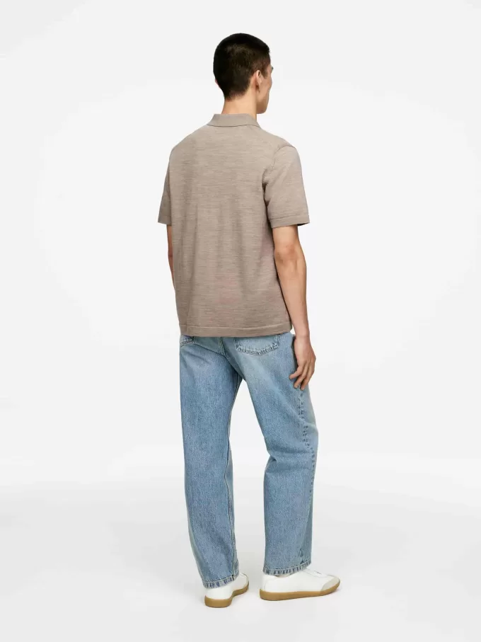 Poloshirt aus Wolle