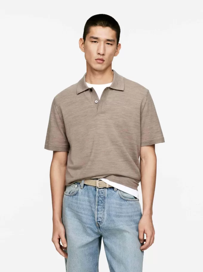 Poloshirt aus Wolle