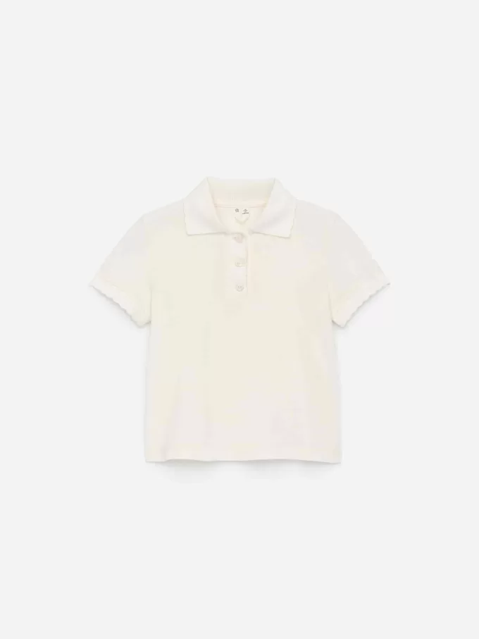 Poloshirt mit Muschelkante Poloshirt mit Muschelkante